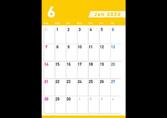 6月カレンダー