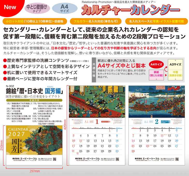 錦絵「暦・日本史 国芳編」