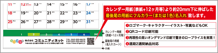 カードに名入れ