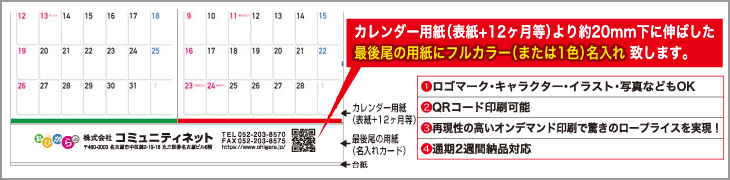 カードに名入れ