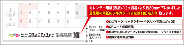 カードに名入れ