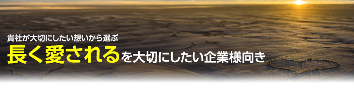 長く愛されることを大切にしたい企業様向き