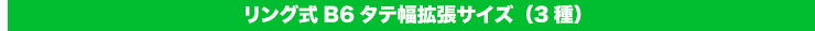 リング式B6タテ幅拡張サイズ
