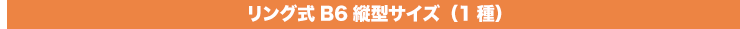 リング式B6縦型サイズ