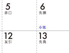 六曜・二十四節気・雑節